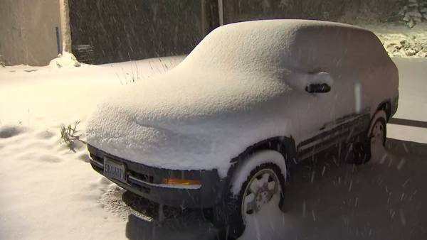 Mountain snow falls at passes with Frost Advisory for much of Western Washington