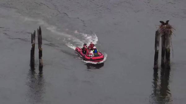 80-year-old man pulled from Snohomish River after rowing boat capsizes