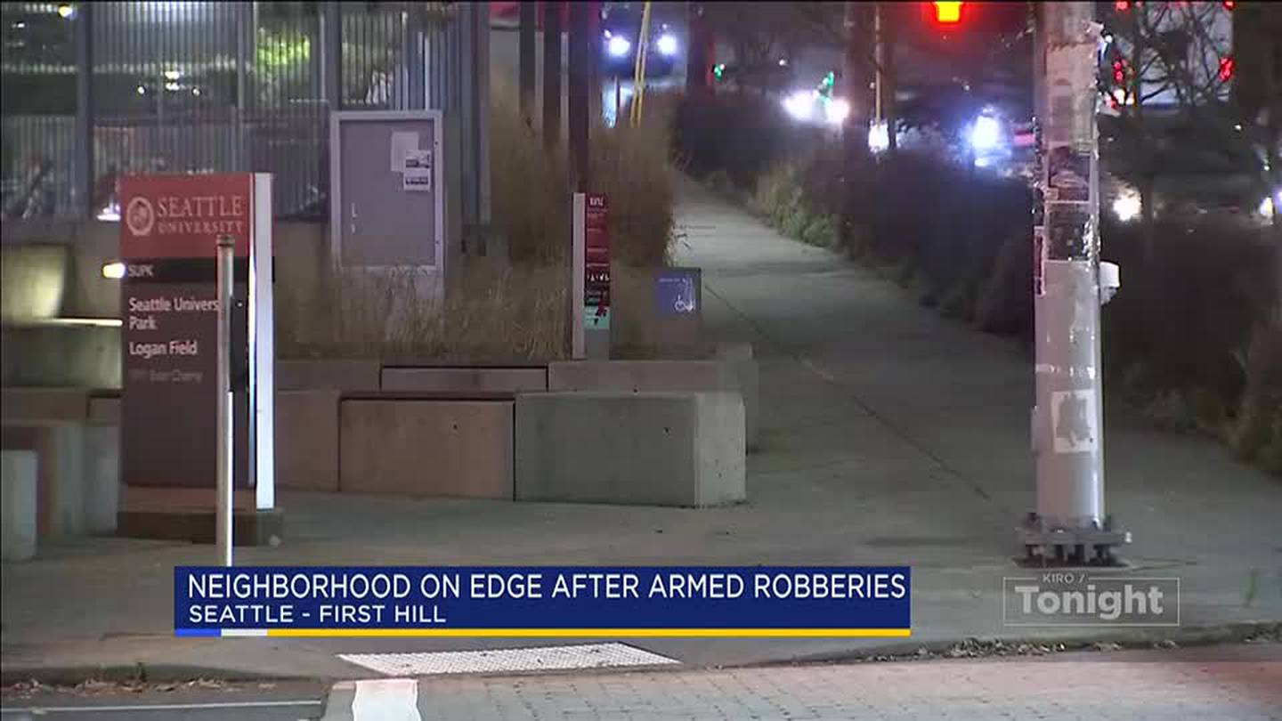 Masked suspect points AR-15 at Seattle U students during armed robbery