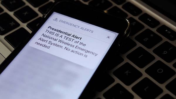 Reminder: All phones, TVs in the US will be getting an emergency alert test on Wednesday