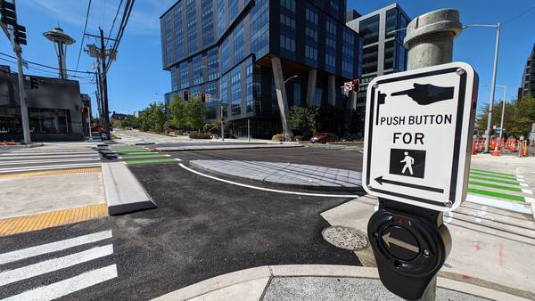 Seattle opens its first protected sidewalks in South Lake Union