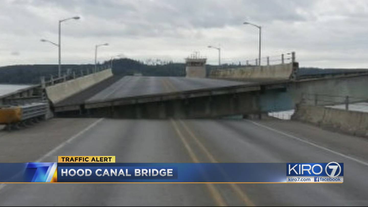 VIDEO Hood Canal Bridge reopens after hourslong closure KIRO 7 News