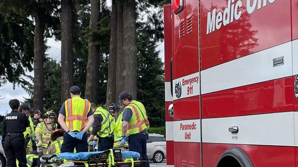 Car versus bike in Lacey sends one to the hospital
