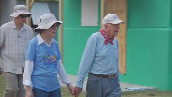 Jimmy Carter being remembered for decades of work with Habitat for Humanity