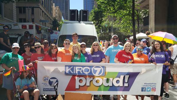 VIDEO: KIRO 7 team members and their families at Seattle Pride 2022