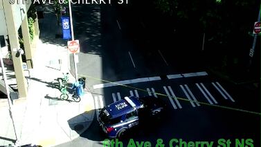Active police scene at 6th Ave and Cherry St