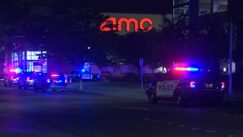 Scene of fatal shooting at the AMC theaters at the Kent Station shopping center.
