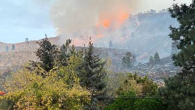 Squilchuck Road Fire in Wenatchee