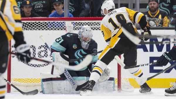 Grubauer posts first shutout of season as Kraken topple Penguins 2-0