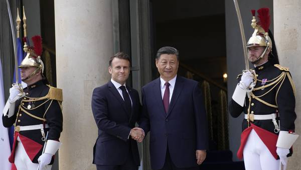 Macron puts trade and Ukraine as top priorities as China's Xi opens European visit in France