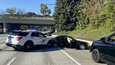 I-90 closed for hours after explosive devices found in car, on suspect in Bellevue