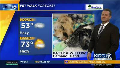 KIRO 7 Pet Walk Forecast for Tuesday