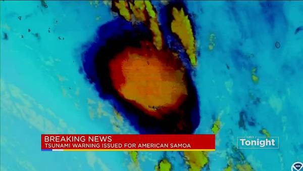 VIDEO: Tsunami warning declared for American Samoa