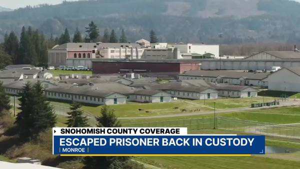 VIDEO: Monroe escapee captured in Seattle
