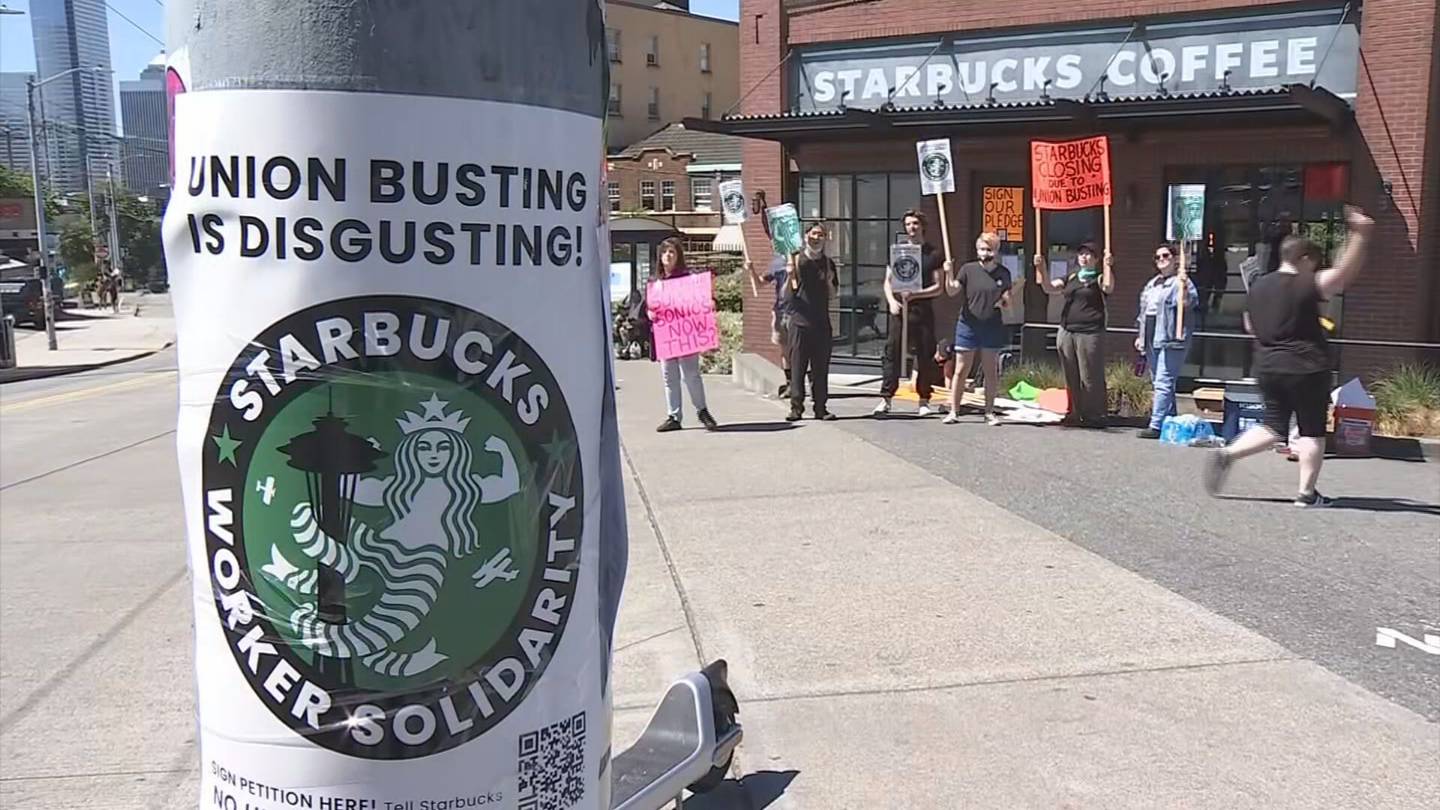 Starbucks union workers say union busting, not safety is the cause