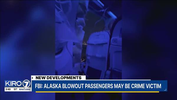 FBI advises passengers onboard Alaska flight with doorplug blowout may be victims of criminal act