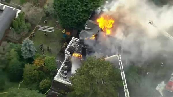 RAW: Fire at home in Queen Anne