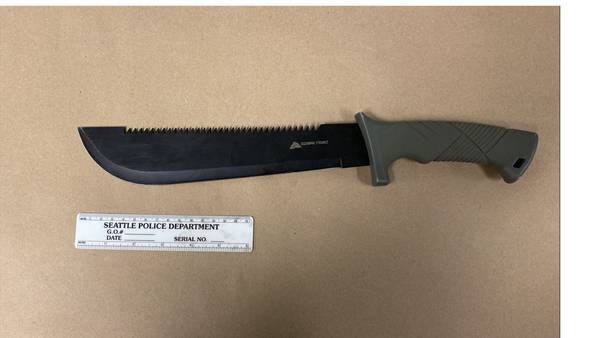 Seattle Police recover machete, drugs during arrest of stabbing suspect