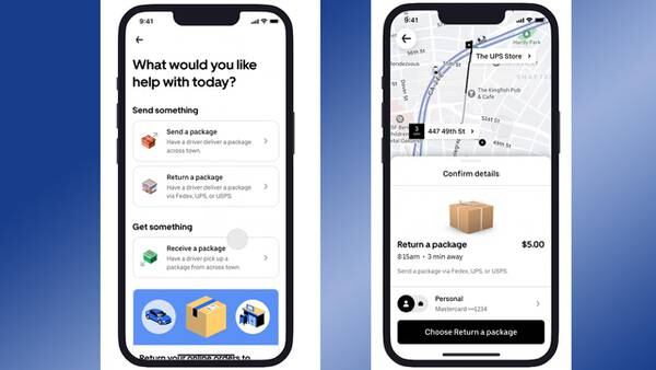 Uber to help customers with package returns