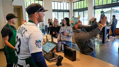 PHOTOS: Starbucks and Mariners announce multi-year partnership