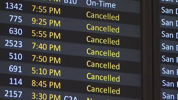 Cancellations and delays continue to impact Sea-Tac, airports nationwide