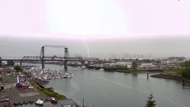 RAW: Thunderstorms bring power outages to Puget Sound - Credit: @Tacoma_Mark