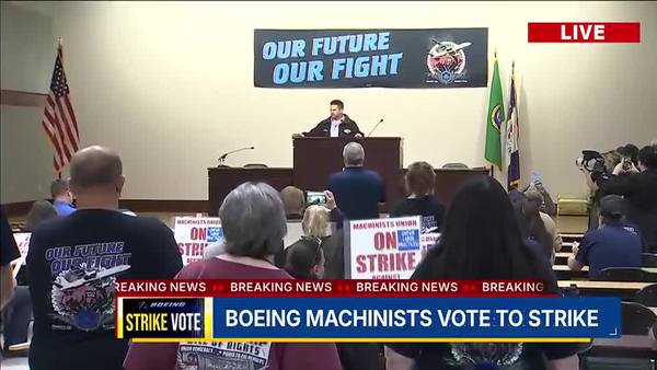 Boeing factory workers reject contract, vote to strike