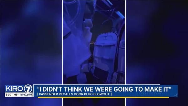 “I didn’t think we were going to make it”: Passenger aboard Alaska flight with blown out door plug