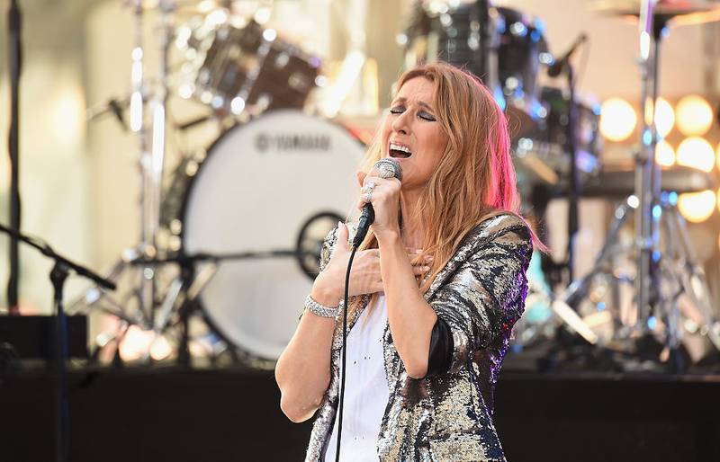 NEW YORK, NY - JULY 22:  Singer Celine Dion performs on NBC's 'Today' show at Rockefeller Plaza on July 22, 2016 in New York City.  (Photo by Michael Loccisano/Getty Images)
