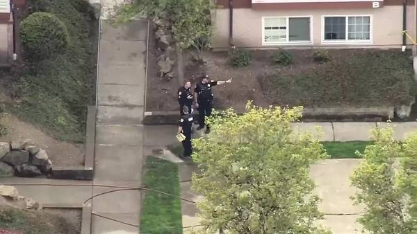 RAW: Chopper 7 over the scene of Everett shooting