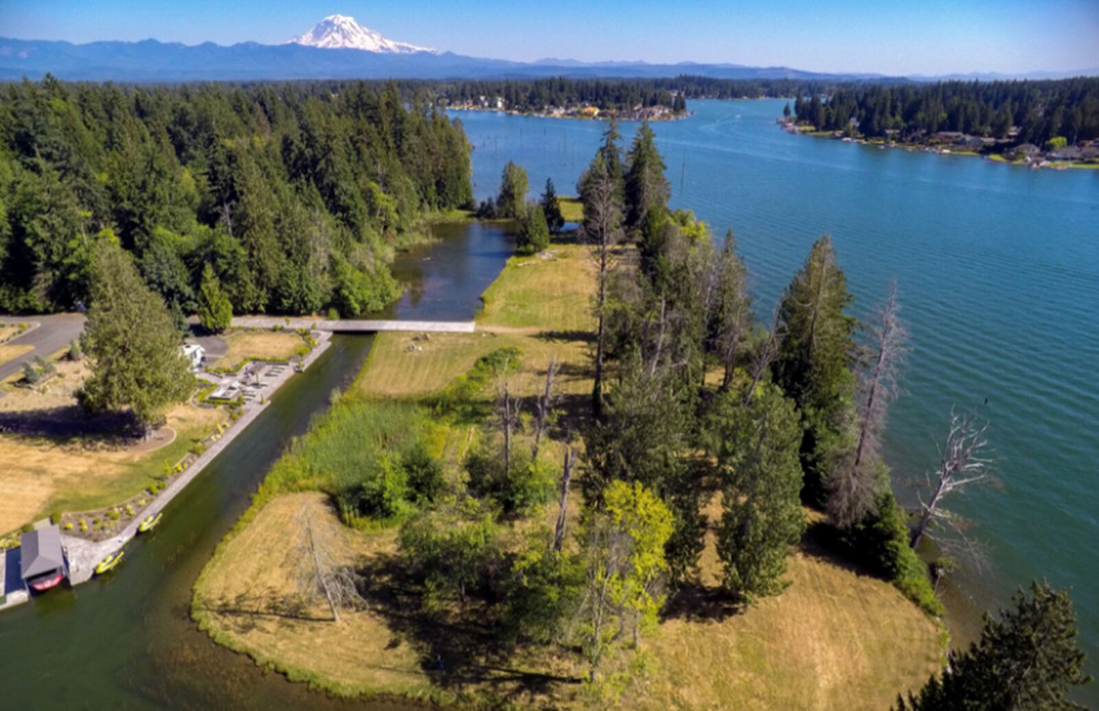 Private island in Lake Tapps goes on sale KIRO 7 News Seattle