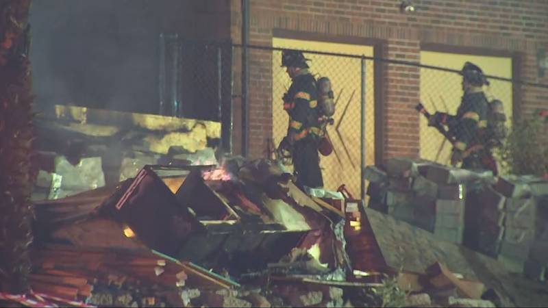 A 3-alarm fire caused a home under construction to collapse and damaged two others in Seattle's Mount Baker neighborhood.