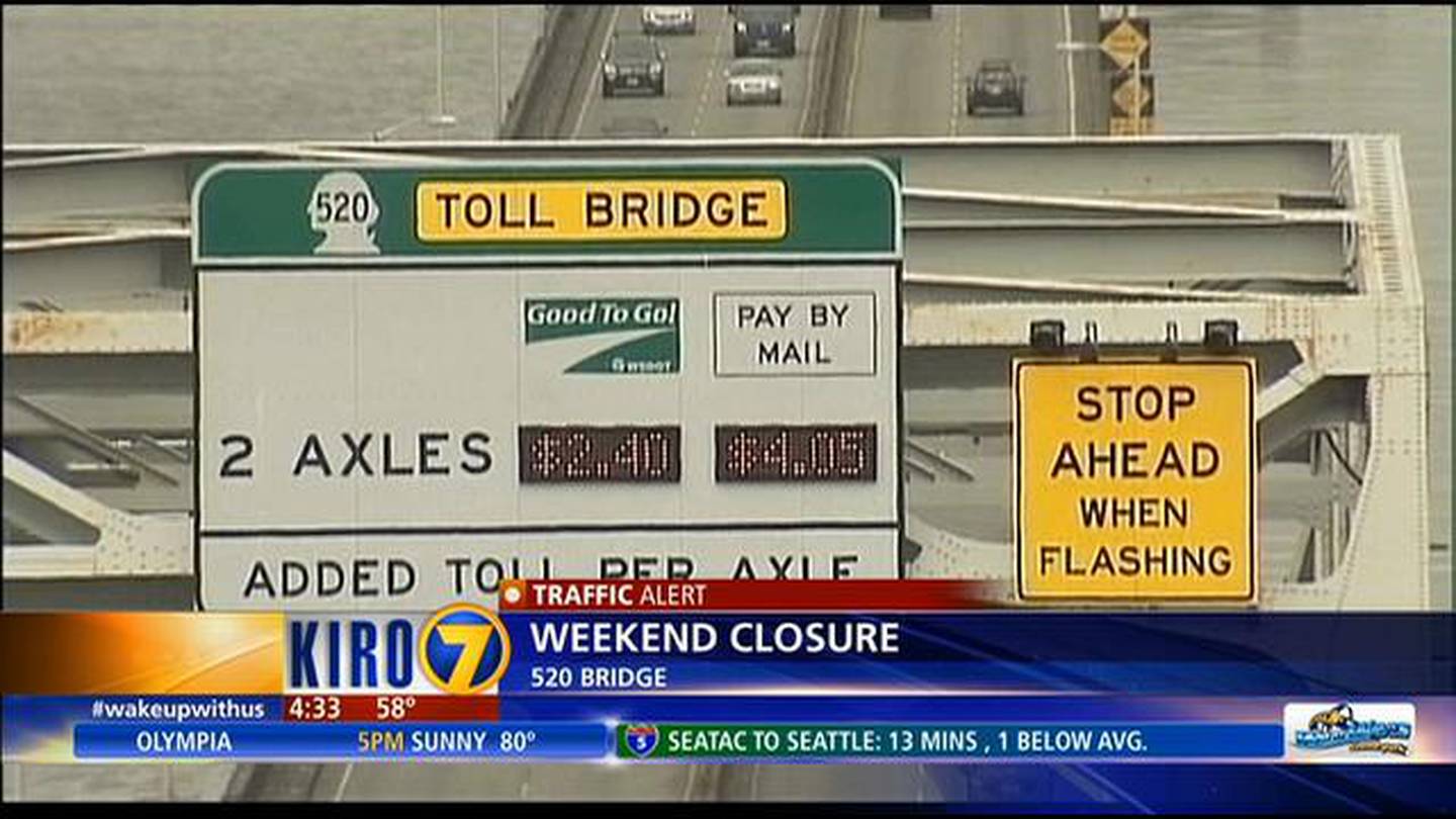 520 bridge closures start Friday night KIRO 7 News Seattle