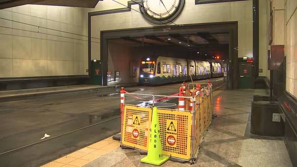 Damage to tunnel at Westlake Link light rail station causing weeks of delays