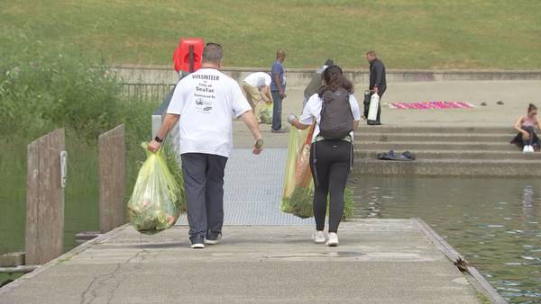 Volunteers pick up trash as part of first-ever ‘SeaTac Scrub Down’