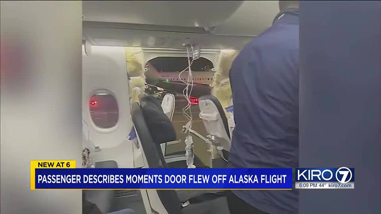 ‘Everyone was eerily calm’: Passenger aboard ill-fated Alaska Airlines flight