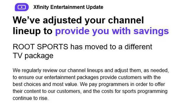 Comcast moves Root Sports, broadcaster of Seattle Kraken games, to higher-priced package