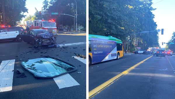 VIDEO: 1 killed, 1 injured in head-on collision involving Metro bus in Bellevue