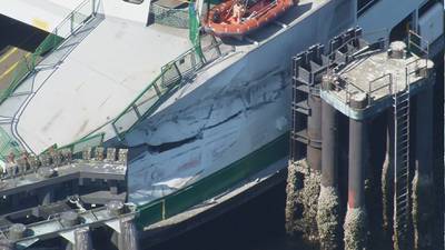PHOTOS: Fauntleroy ferry damaged in crash