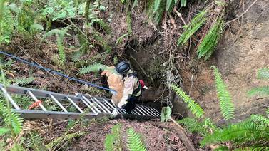 Firefighters rescue dog from abandoned mine in Pierce County