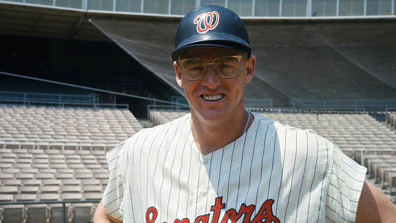 The slugger hit 48 home runs for the Senators in 1969.