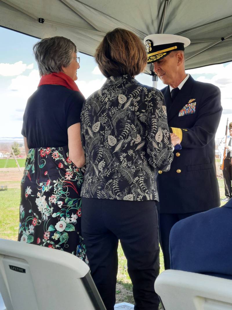 On a windswept day in April, Paul Charvet and his mom, Blanche, were buried at the Mabton Cemetery next to his dad, Ray, complete with full military honors.