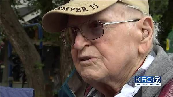 Volunteers help 96-year-old Veteran in Shoreline from falling behind in home repairs