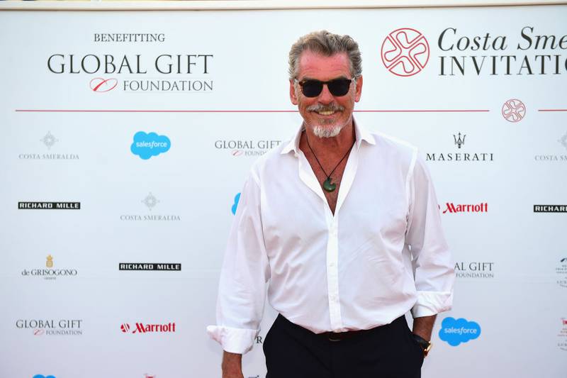 OLBIA, ITALY - JUNE 17:  Pierce Brosnan attends The Costa Smeralda Invitational Gala Dinner at Cala di Volpe Hotel - Costa Smeralda on June 17, 2017 in Olbia, Italy.  (Photo by Tony Marshall/Getty Images for Professional Sports Group)