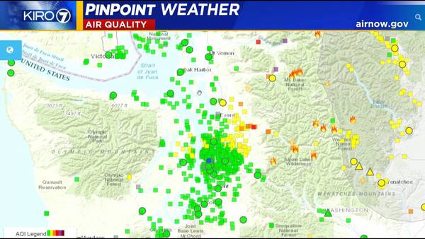Air quality now good for most of Western Washington as first fall storm moves in