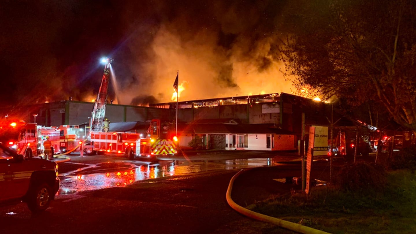 Fife commercial building destroyed in fire KIRO 7 News Seattle