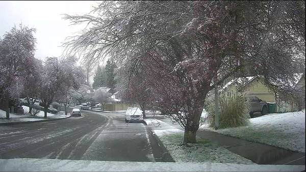 Snohomish County neighbors surprised by overnight snowfall 