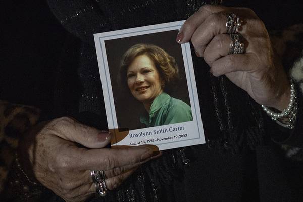 Rosalynn Carter: Former first lady honored in private tribute service