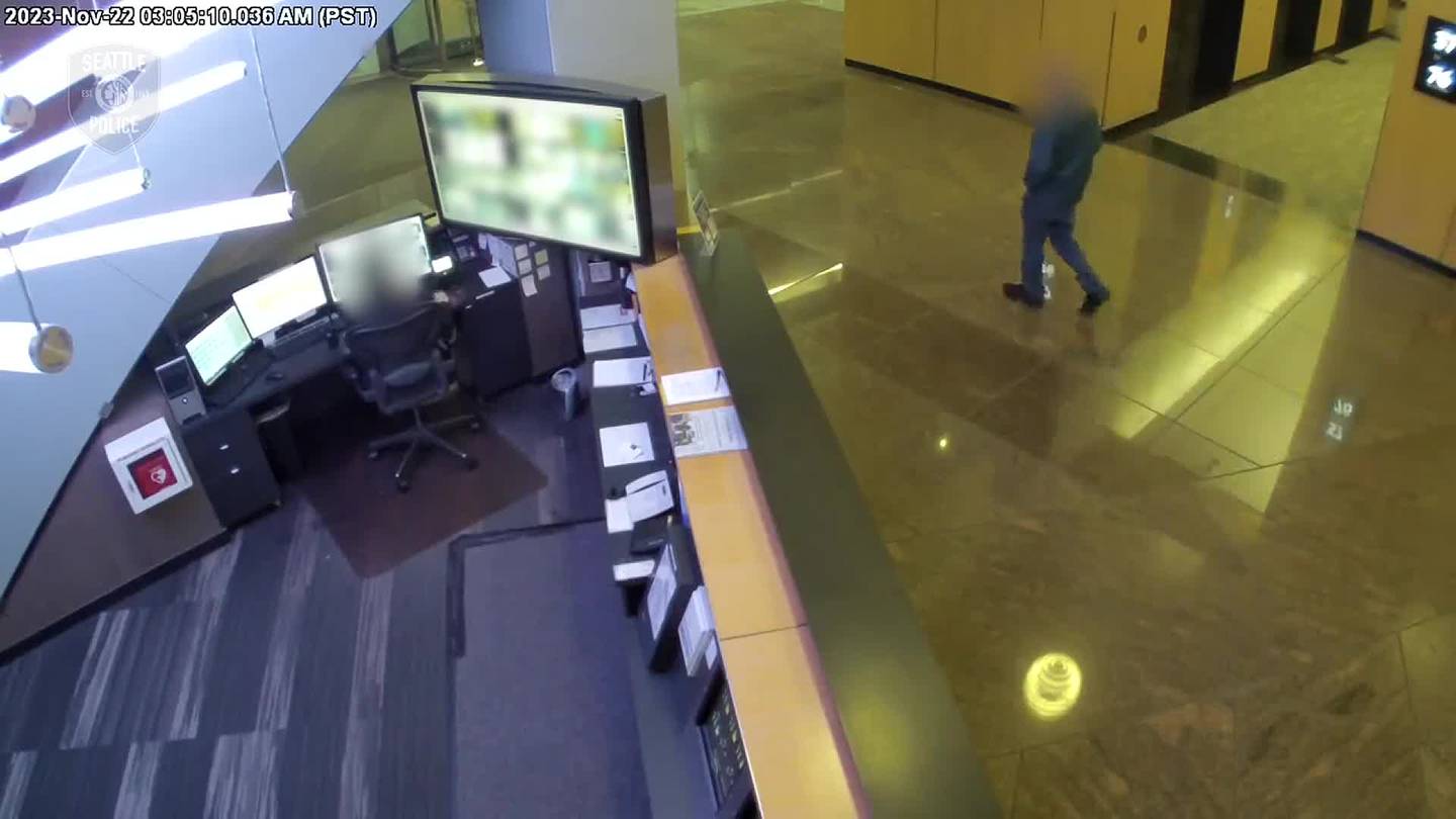 西雅图警方发布了哥伦比亚塔大楼枪手被制服的视频