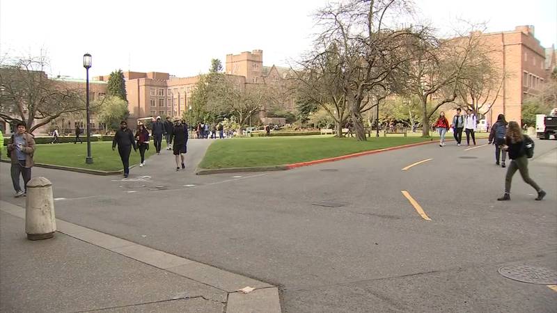 Photo of the University of Washington campus, Seattle